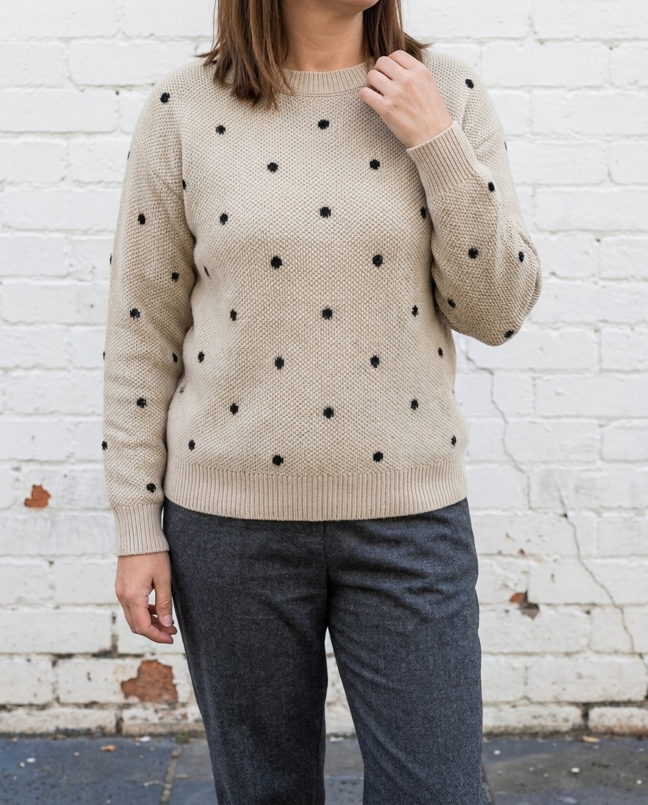 DOTTIE - Polka Knit Sweater