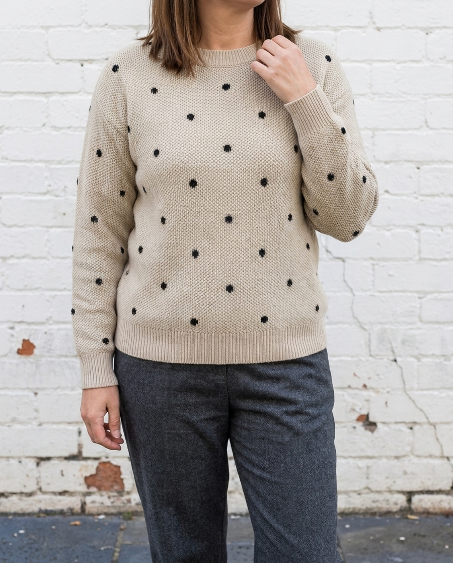 DOTTIE - Polka Knit Sweater