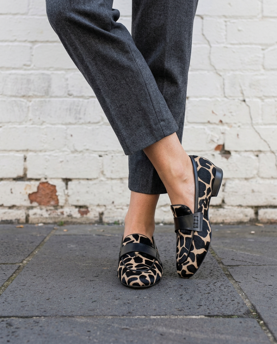 PRISZILLA - Animal Print Loafers