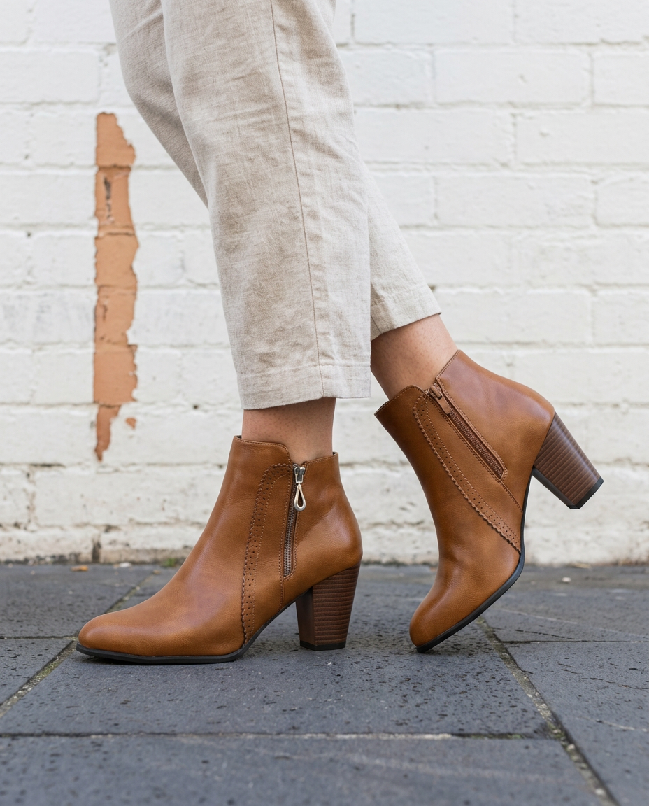 ELOWEN - Retro Ankle Boots