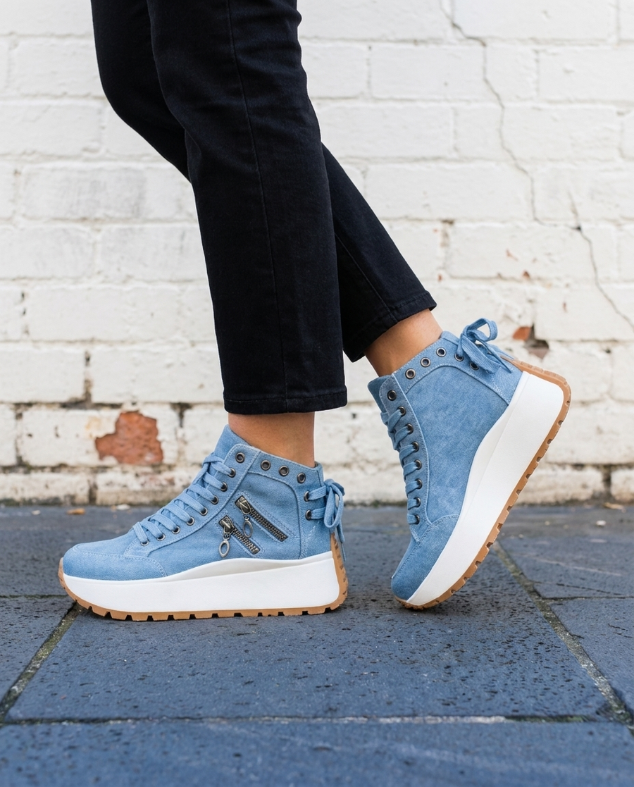 ERIN - Platform Lace-Up Trainers