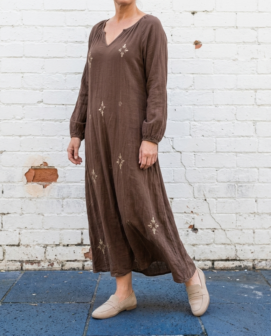 BEA - Long Sleeve Vintage Dress