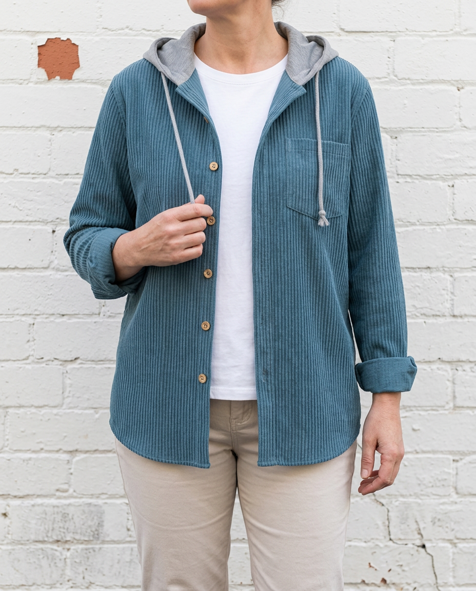 DANIELLE - Corduroy Hoodie - Elsie's Melbourne