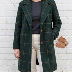 CORALIE - Checkered Coat - Elsie's Melbourne