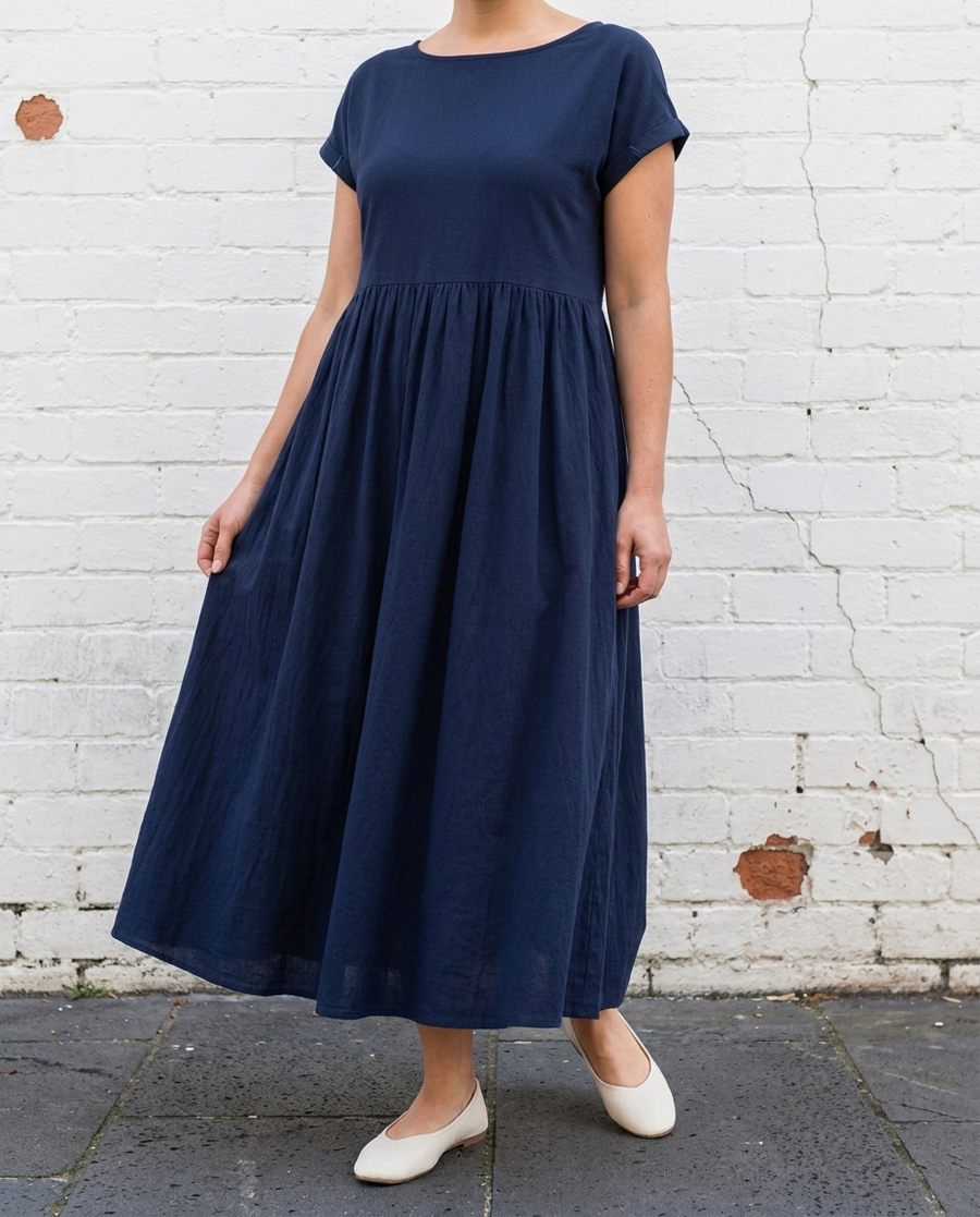 GABRIELLE - Flowing Midi Dress - Elsie's Melbourne