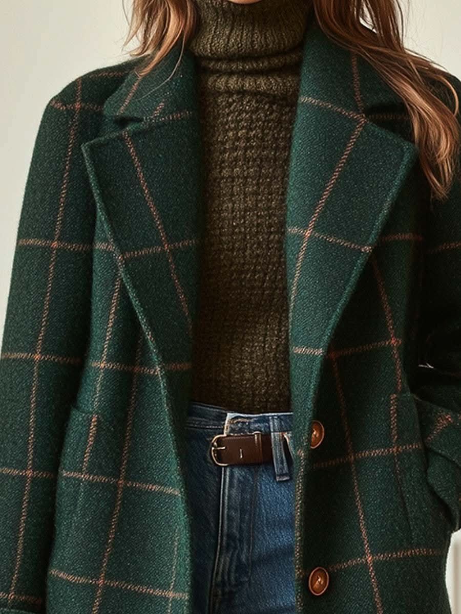 CORALIE - Checkered Coat