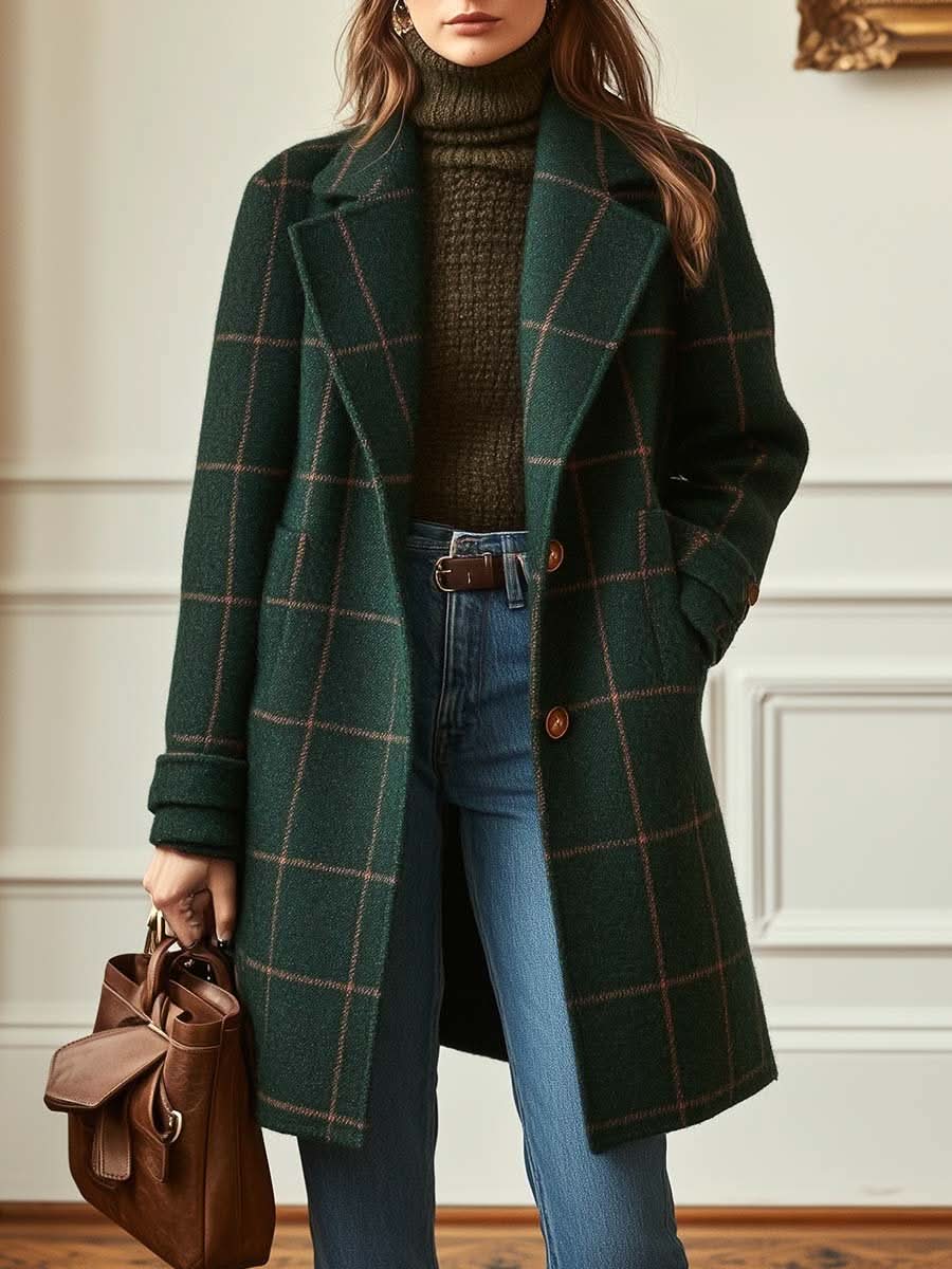 CORALIE - Checkered Coat