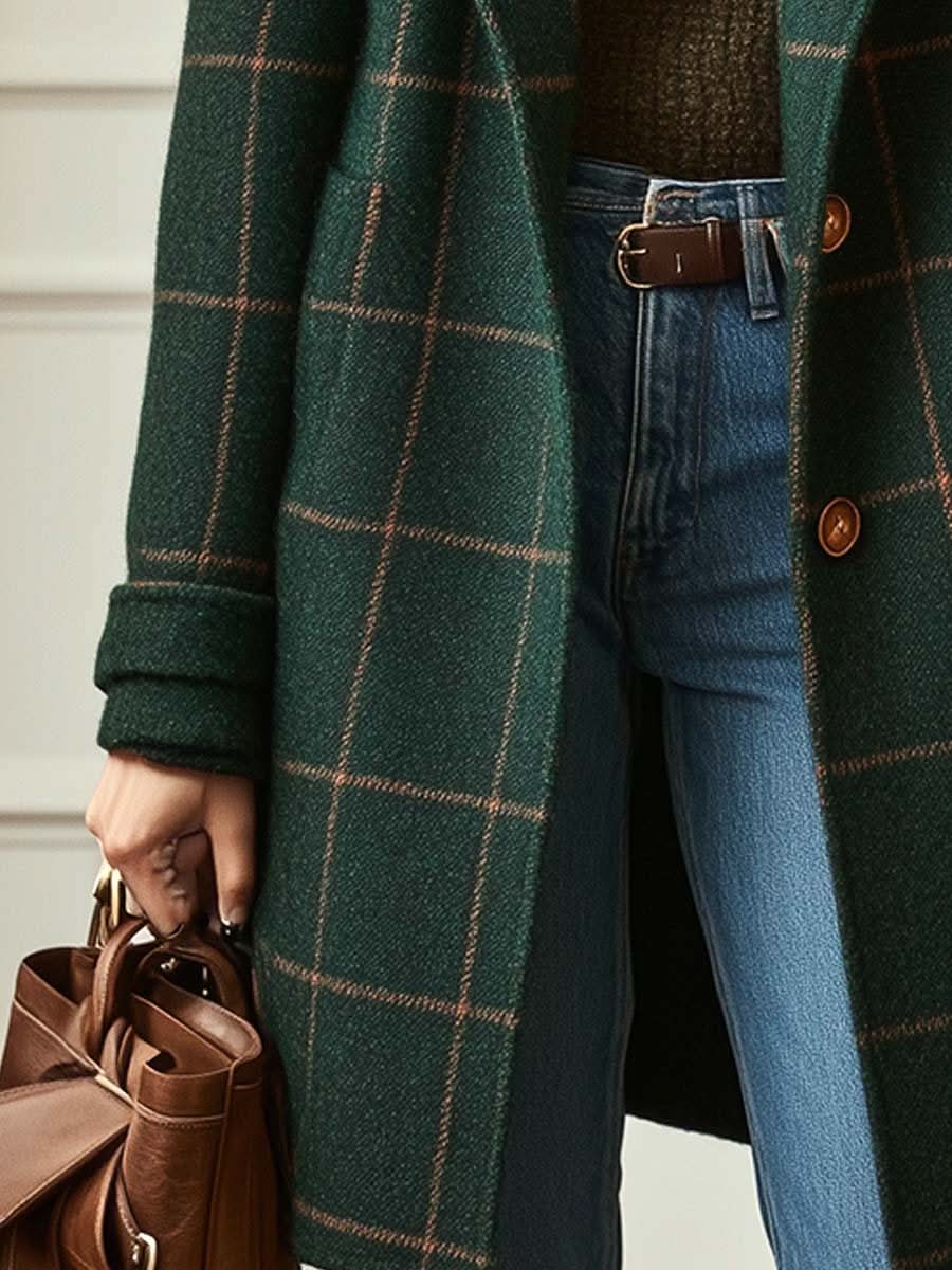 CORALIE - Checkered Coat