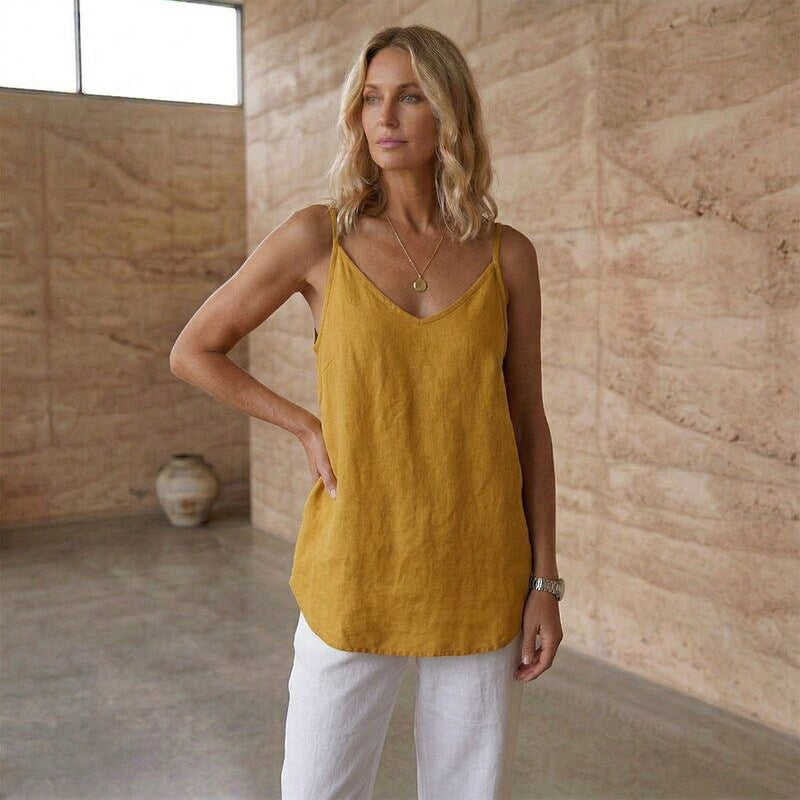 RUBY - Linen-Blend Camisole